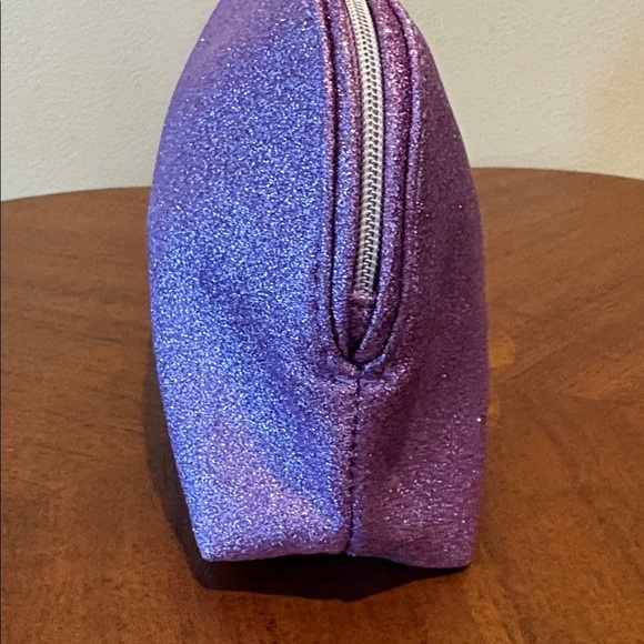Coach make up bag fragrance bag, violet glitter/Silvertone lightweight NWOT - Picture 5 of 14